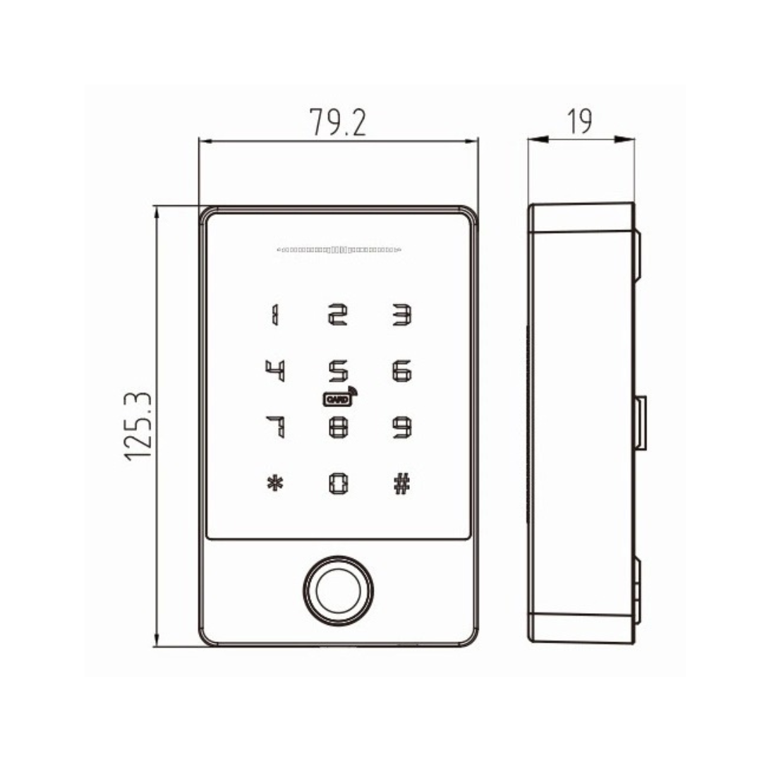 SS604BF Smart Access Fingerprint Control Reader IP66