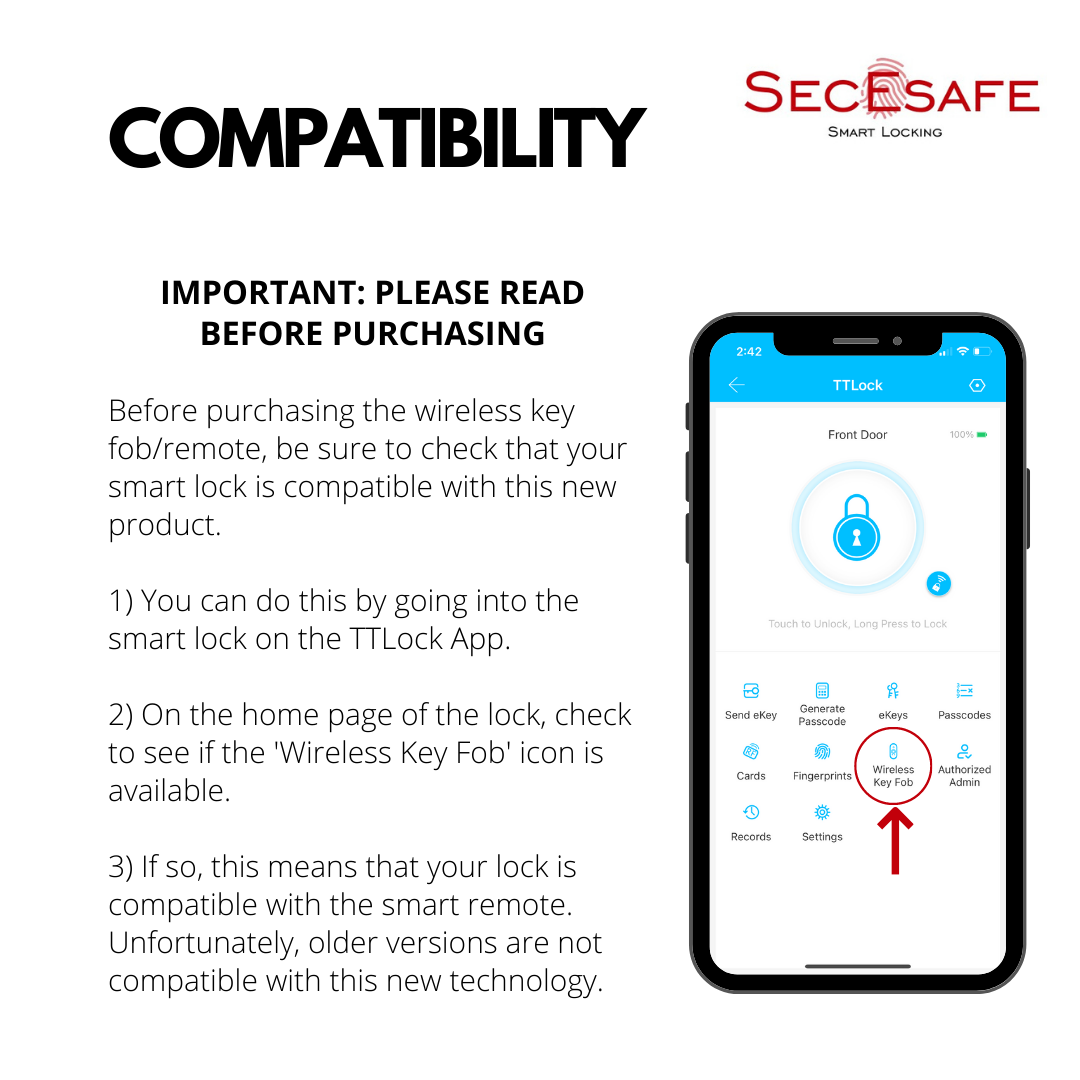 TTLock Wireless Key Remote