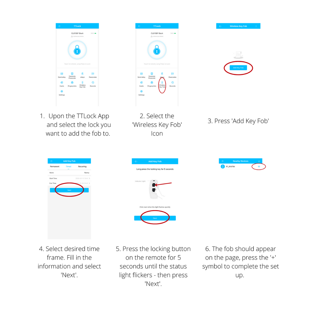 TTLock Wireless Key Remote