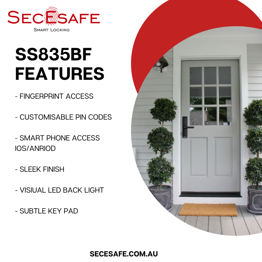 SS835BF - Smart Bluetooth Mortice Lock